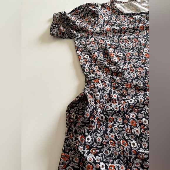 BODEN-Zoe Crew Neck Jersey Dress-Pockets-Floral-Fall-Office-Casual-Cotton-10L - Picture 13 of 16